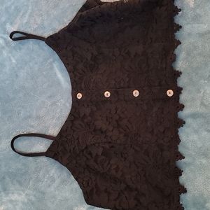 Fun lace crop top